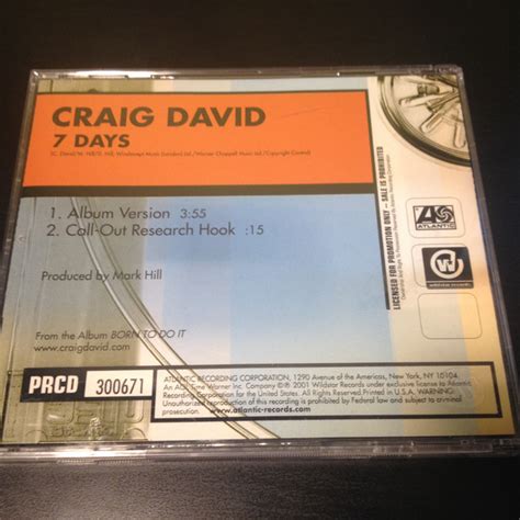 Craig David 7 Days 2001 Cd Discogs