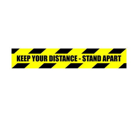 Keep Your Distance Indoor Floor Stickers Graphics