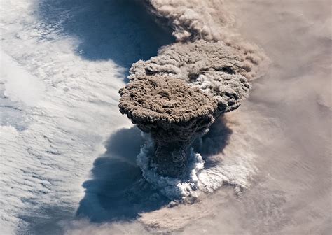 These are often named after famous volcanoes where that type of behavior has been observed. Dramatic Raikoke volcano eruption in NASA images