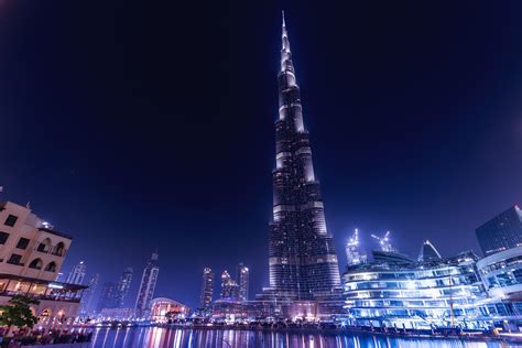Burj Khalifa Dubai Night Hd World 4k Wallpapers Images Backgrounds