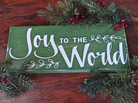 Joy To The World Christmas Sign Religious Decor
