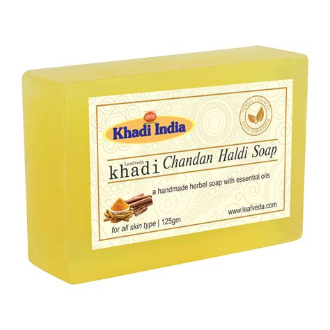 Buy Khadi Leafveda Chandan Haldi Soap Online At Best Price In