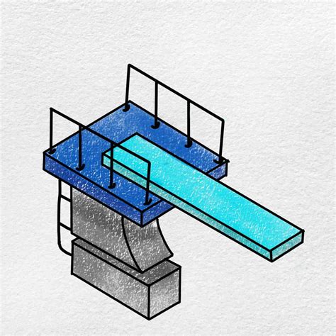 How To Draw A Diving Board Helloartsy