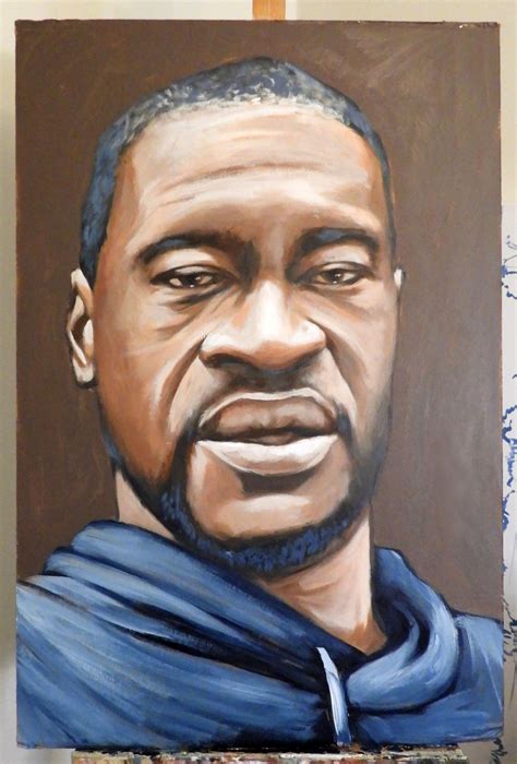 George floyd's death continued to resonate far beyond minneapolis, where he died. Houston artist paints portrait honoring George Floyd, the ...