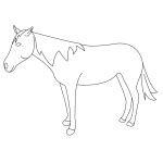 Learn how to draw a cartoon horse that is running (galloping) and charging towards something. How to Draw a Mustang Horse