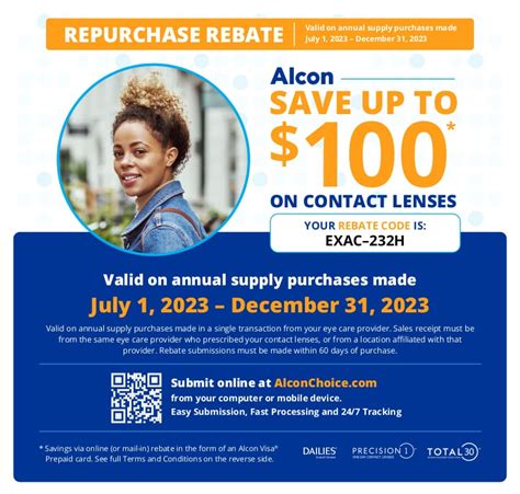 Alcon Repurchase Rebate Save Up To 100 On Your Alcon Contact Lens