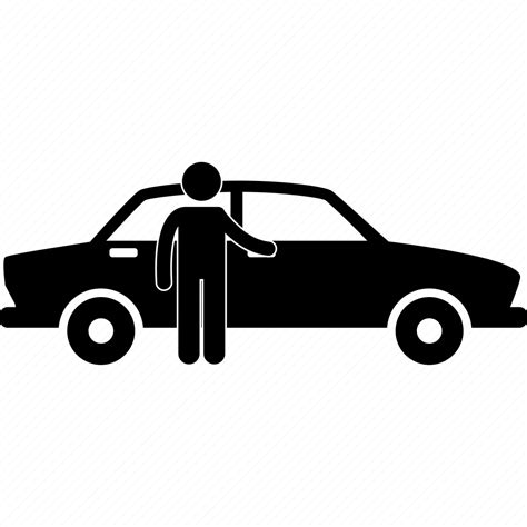 Car Door Man Opening Person Valet Vehicle Icon Download On