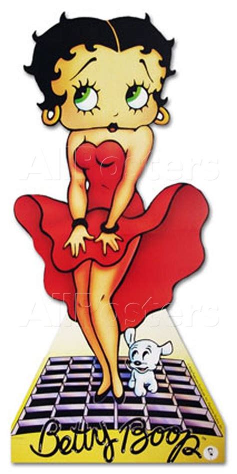 Betty Boop Red Dress Cardboard Cutouts Betty