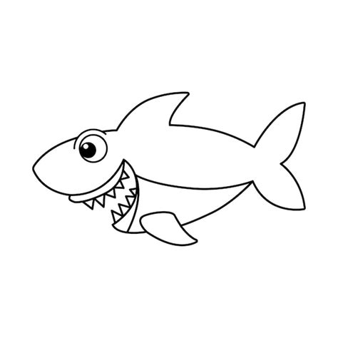 Premium Vector Shark Cartoon Vector Illustration
