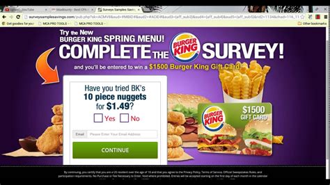 Burger King $1500 Gift Card - YouTube