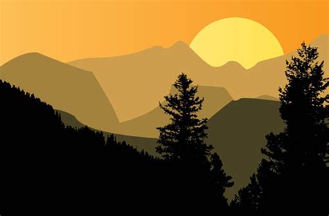 20 Free Sunset Vector Graphics For Designers Designbeep