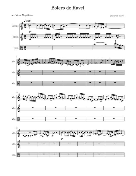 Bolero De Ravel Partitura