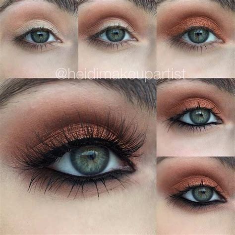 Get inspiration for your new daily or night out makeup. 31 Pretty Eye Makeup Looks for Green Eyes | StayGlam