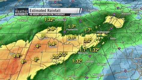 Rainfall Update Storm Totals Since Wednesday Morning