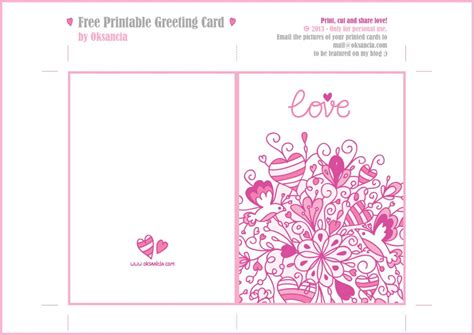 Free Printable Love Greeting Cards Printable Card Free