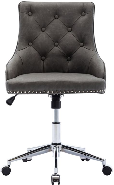 Luxmod Office Desk Chair With Mid Back Modern Computer Chair Swivel
