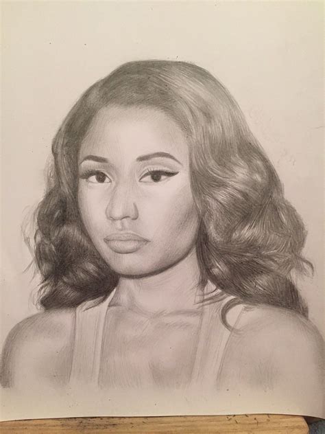 Nicki Minaj Drawing Past Present Future Celebrate Life Pencil Art