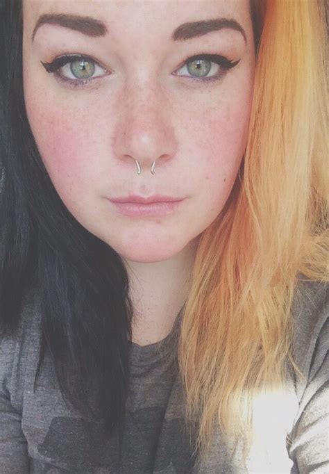 It wont strip the colour from your hair but it will fade it quite a bit. Half black half orange hair. Halloween 2015 | Orange hair ...