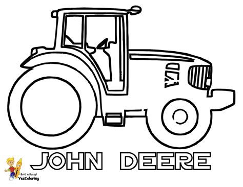 Daring John Deere Coloring | Free | John Deere | Tractor Coloring