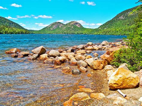 The Bubbles Over Jordan Pond In Acadia National Park Maine Photograph