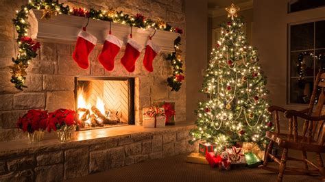 Decorated Christmas Tree In House Wallpaper Christmas Home Facebook