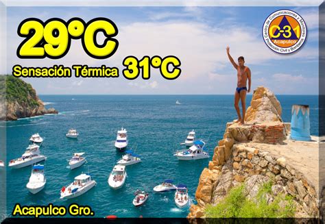 Per aiutarti a scegliere il periodo migliore per il tuo viaggio riportiamo i dati climatici medi ad acapulco per mese. Clima y noticias en Acapulco; domingo 26 de marzo