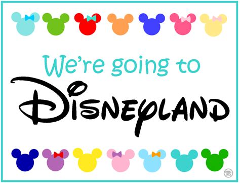 We're going to Disneyland Sign - Uplifting Mayhem