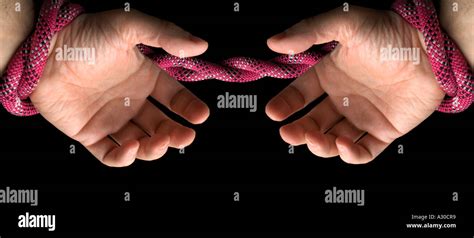 Hands Tied Behind Her Back Stockfotos Und Bilder Kaufen Alamy