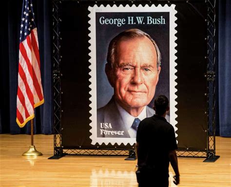 George Hw Bush Stamp Unveiled In College Station Ceremony