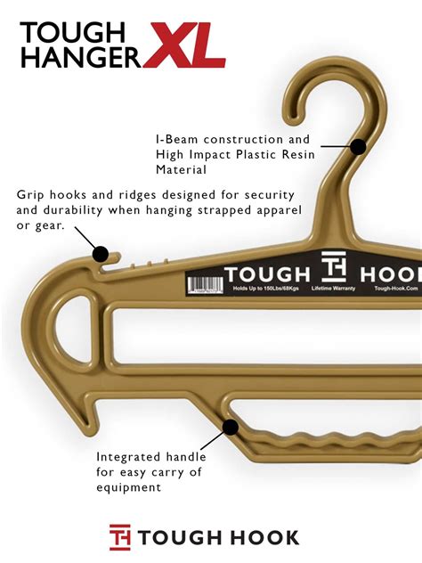 Tough Hanger Xl Black Tough Hook