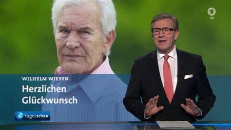 „inzwischen geht es jan hofer deutlich besser. tagesschau Jan Hofer gratuliert Wilhelm Wieben [2015 ...
