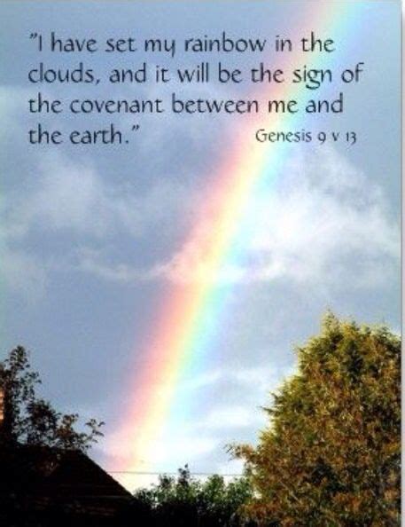 Genesis 9 V13 Rainbow Promise Rainbow Quote Gods Promises