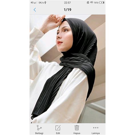 Lagi Promo 8 Model Kerudung Pashmina Fullplisket Hijab Pashmina Jilbab