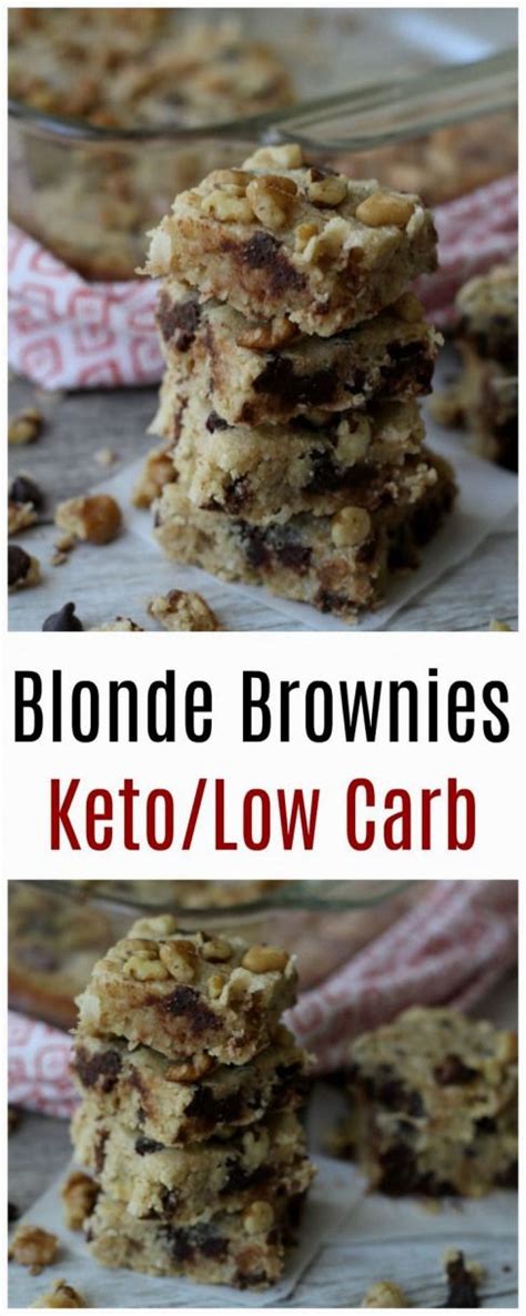 Picture courtesy of bromia bakery. These Blonde Low Carb Brownies are simple to make and absolutely delicious. #keto #lowcarb # ...
