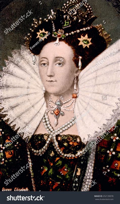Queen Elizabeth 15331603 Queen England 15581603 Stock Illustration