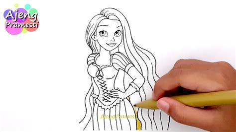 Join the ultimate princess celebration! Belajar Mewarnai Gambar Princess Rapunzel - YouTube