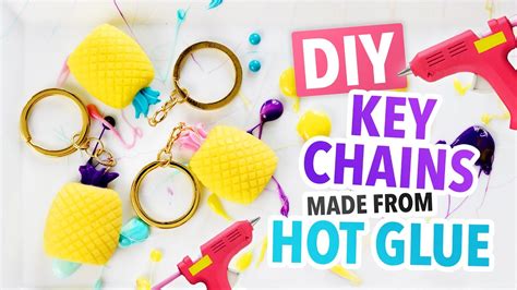Diy Summer Key Chains Made From Hot Glue Hgtv Handmade Youtube
