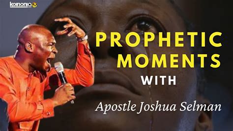Strong Prophetic Moment With Apostle Joshua Selman Youtube