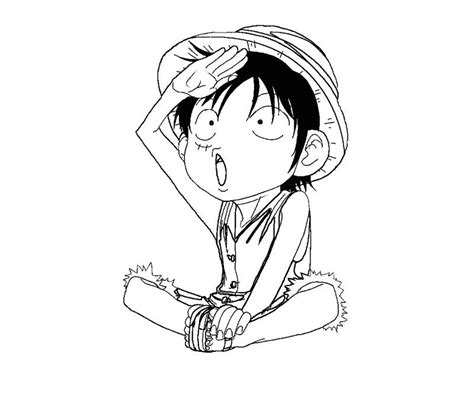 Monkey D Luffy 4 Coloring | Crafty Teenager