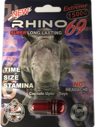 Rhino 69 9000 Extreme Male Sexual Enhancement Pill Rhino Platinum