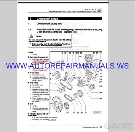 Audi A4 B8 Service & Repair Manual 1995-2008 | Auto Repair ...