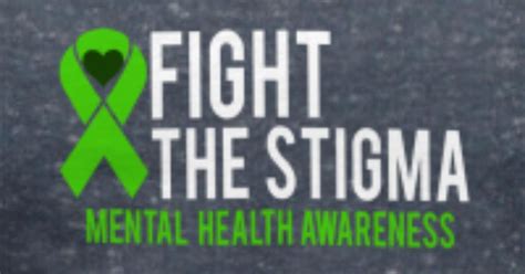 Fight The Stigma Mental Health Awareness Mens V Neck T Shirt