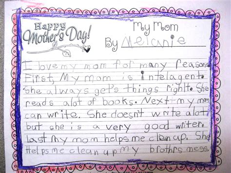Mother's day was first observed as a public holiday in the united states of america in 1914. Teaching With Love and Laughter: Mother's Day Writing and ...