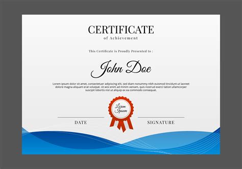 Editable Certification Certificate Template Word Certificate Design
