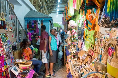 Nassau De Bahamas Straw Market Redactionele Foto Image Of Caraïbisch