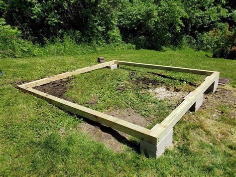 How To Build A Shed Base On Uneven Ground The Hip Horticulturist
