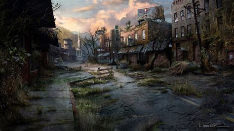 The Last Of Us Street Concept Art World The Last Of Us Environment