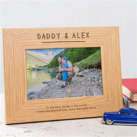 Personalised Daddy Photo Frame Personalised Daddy Ts Dad Picture