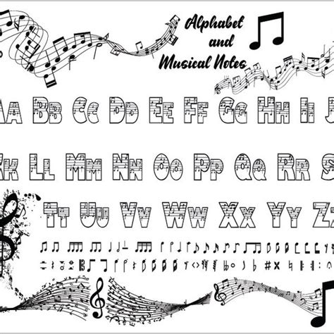 Musical Alphabet Etsy