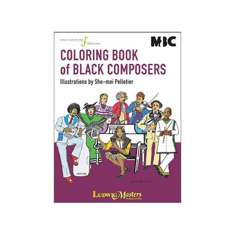 Coloring Book Of Black Composers Childrens Book — Gateways Music